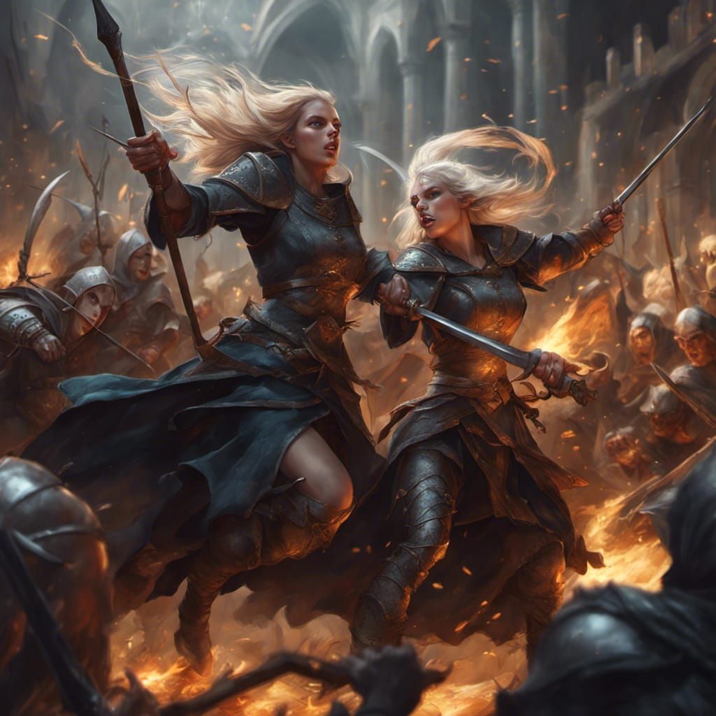 Epic Medieval Battle Scene