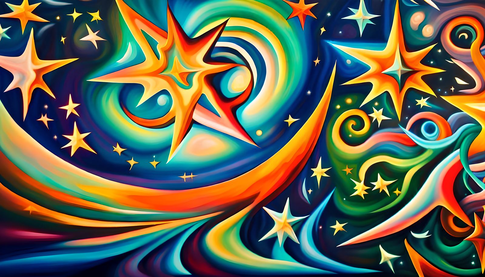 Iridescent Stars in Electromagnetic Plasma Maelstrom