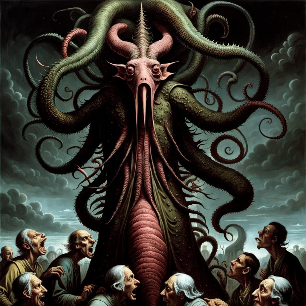 Horrific Revelation: God as Meat in a Surreal Dreamscape