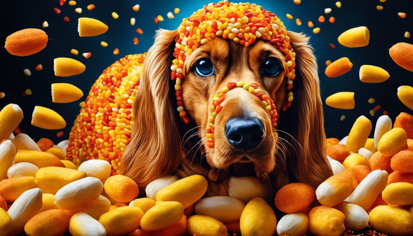 Surreal Corn Dog Halloween Horror Art