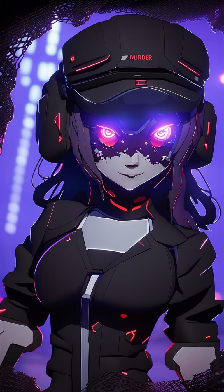 Futuristic Worker Drone in Sci-Fi Style