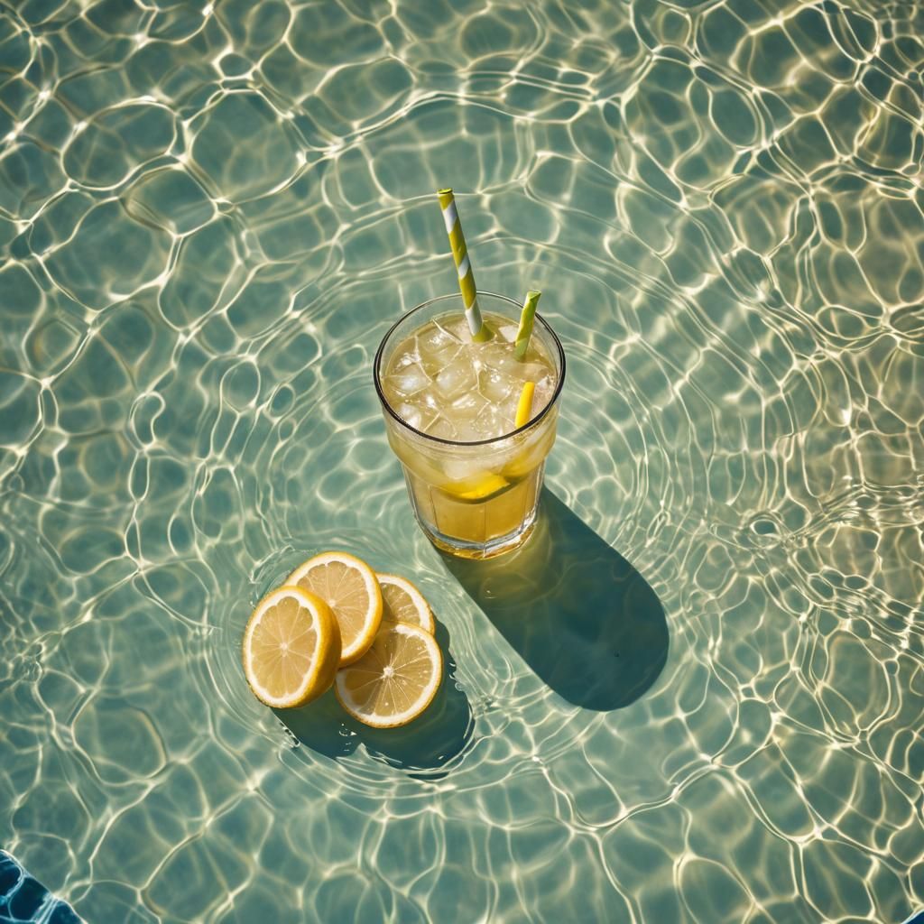 Refreshing Lemonade Drink on a Summer Day