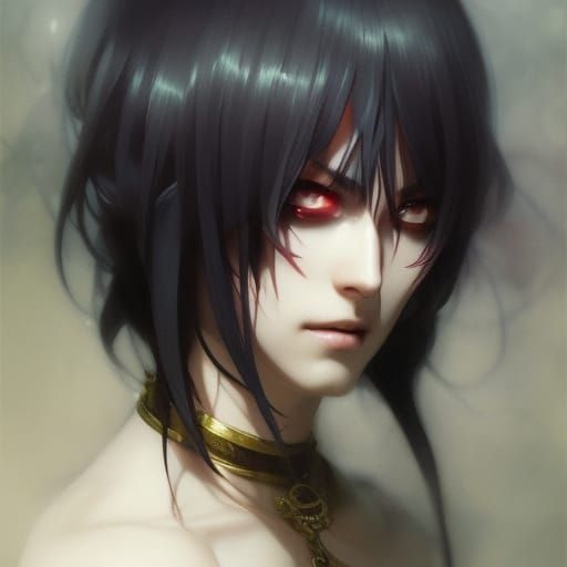 One-Punch Man Ink Drawing in Katsushika Hokusai Style