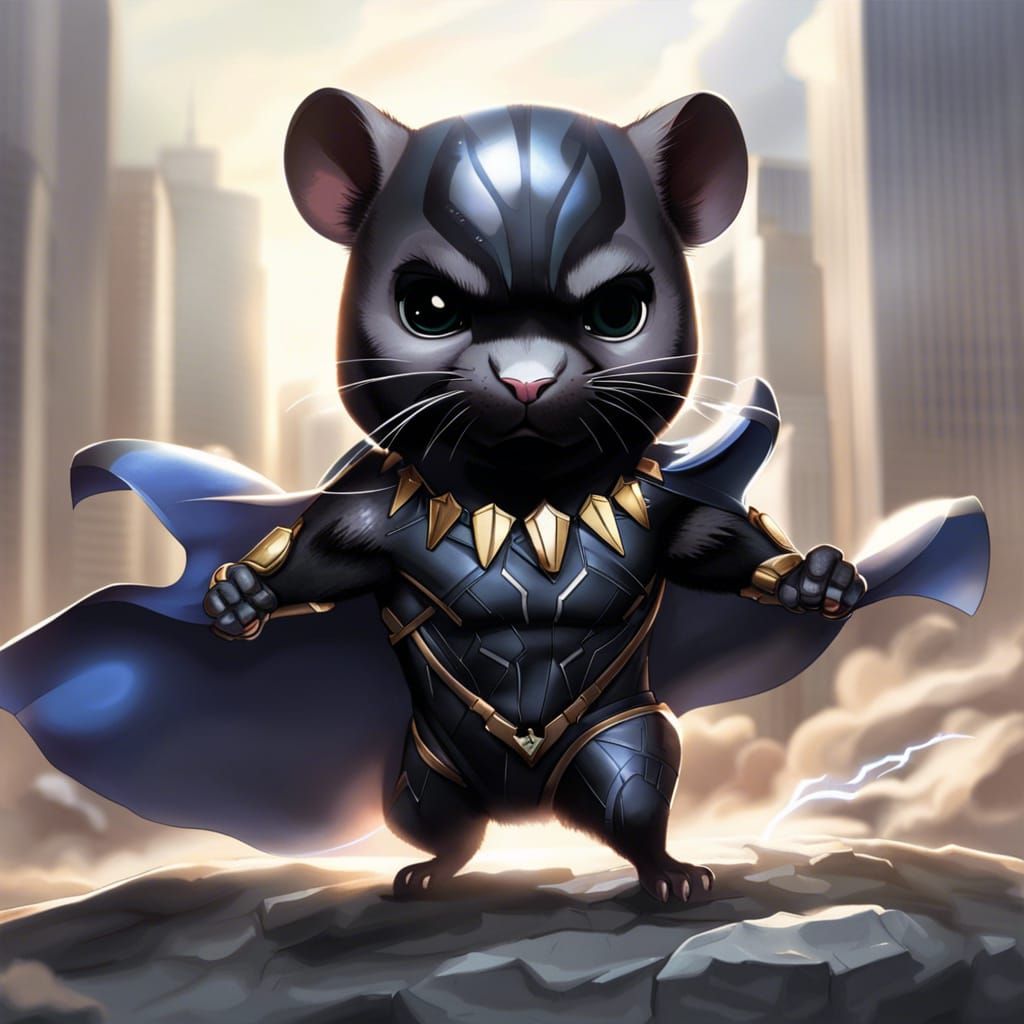 Hamster super hero