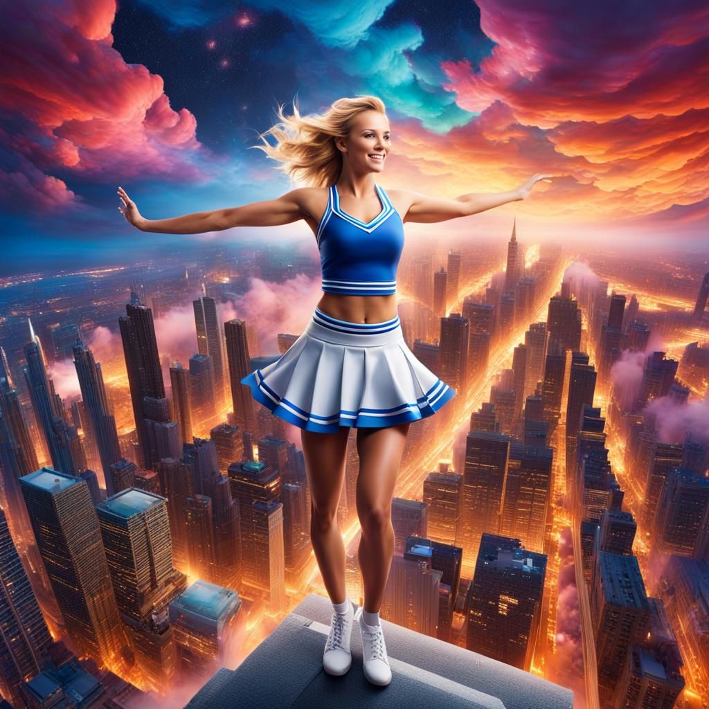 Cheer Pretty On Top of the City.