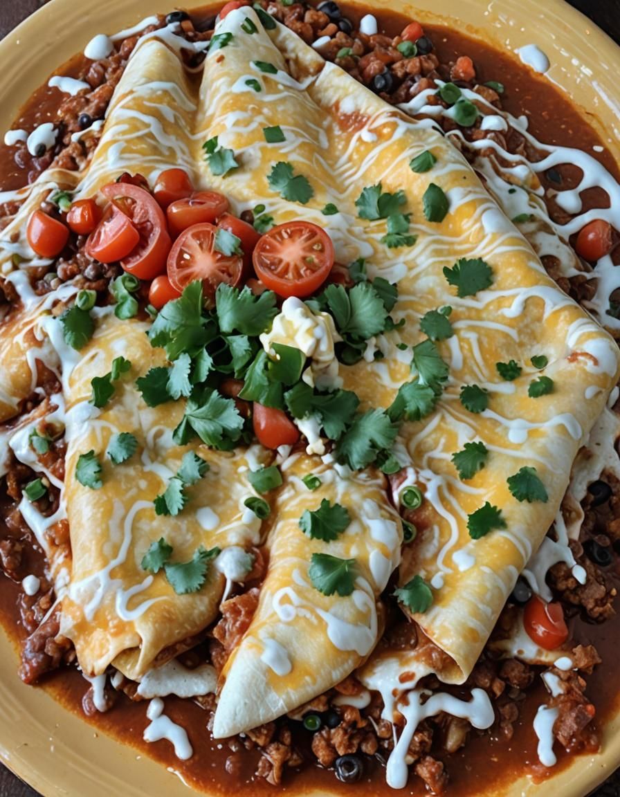 Steamy Enchiladas Rancheros with Melting Cheese