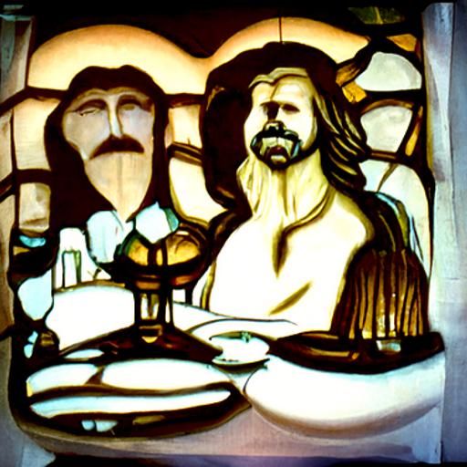 Art Nouveau Last Supper Reimagining