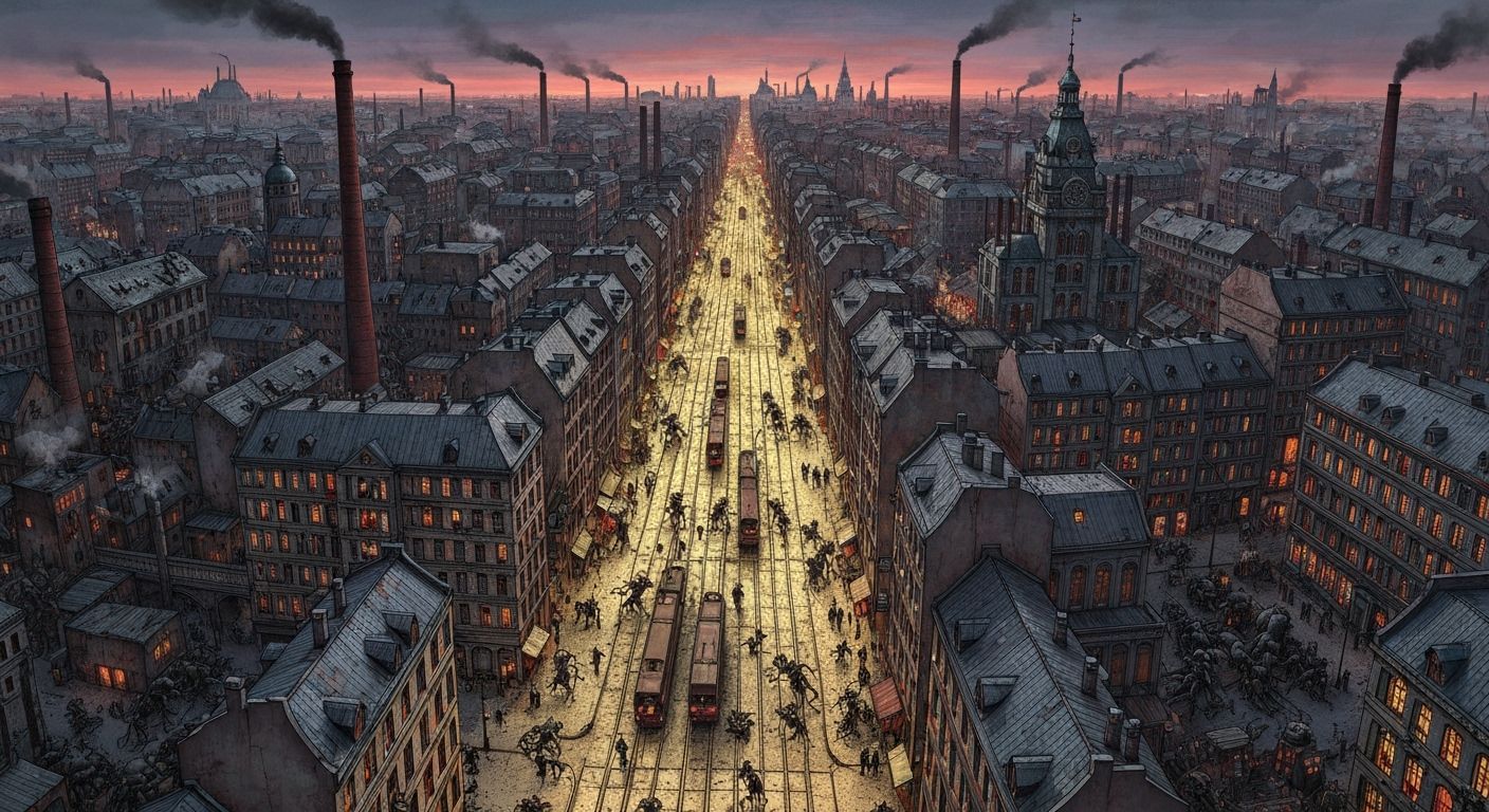 1920s Berlin Panorama: German Expressionist Dada Satire