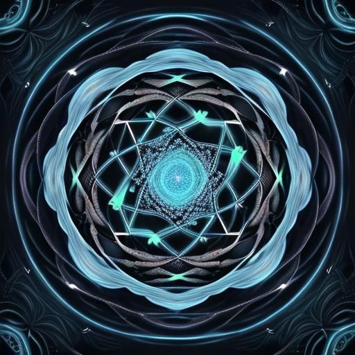 The once-controlled beauty of fractals morphed into a digita...