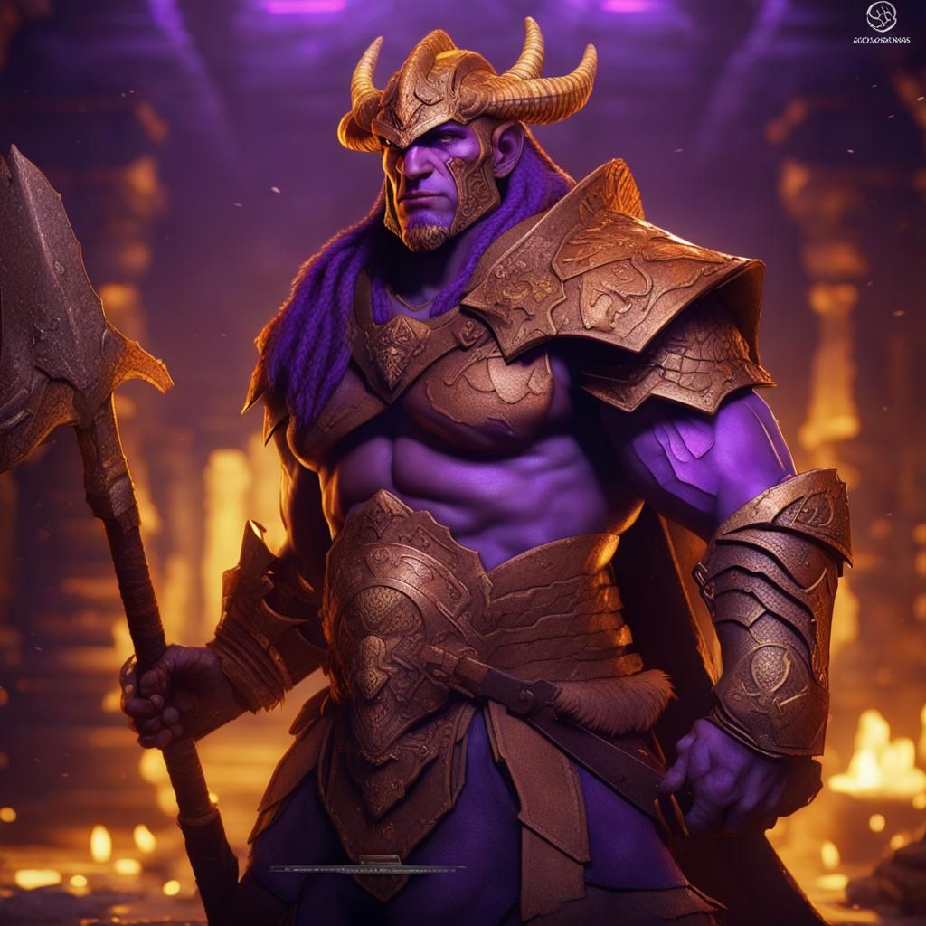 Dragonborn Barbarian Portrait in Dark Fantasy Style