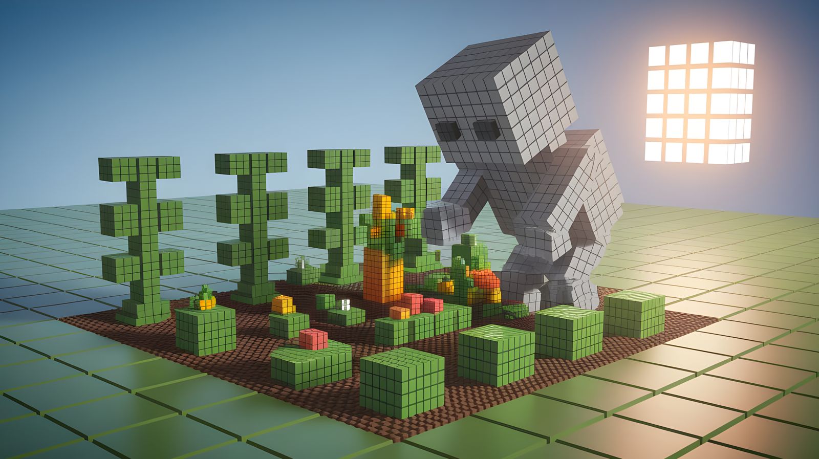Voxel World of the Cubic Gardener