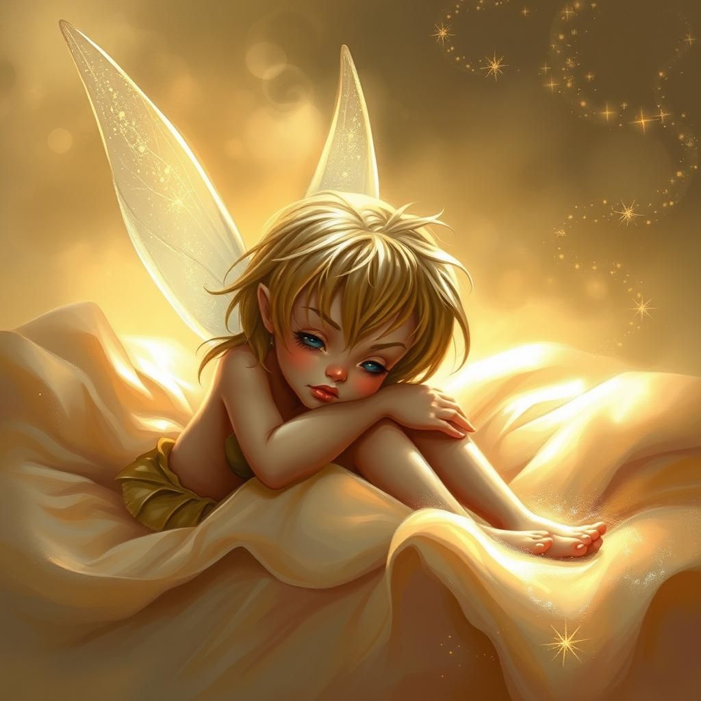 Tinkerbell in Dreamy, Ethereal Ambiance