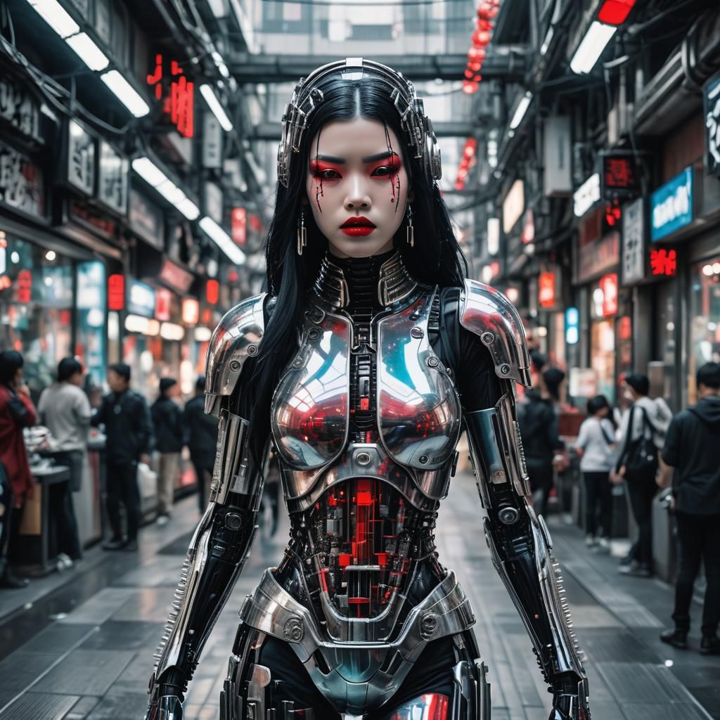 Cyberpunk Star Wars Stormtrooper in Giger Style