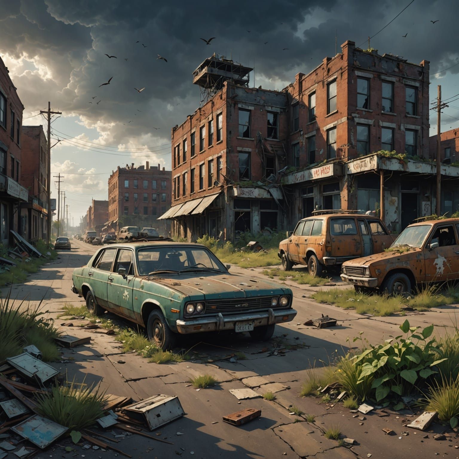 Post-Apocalyptic Landscape: Nature Reclaims the City