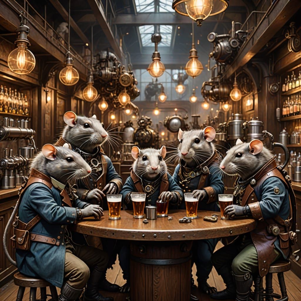 Steampunk Rat Bar Gathering