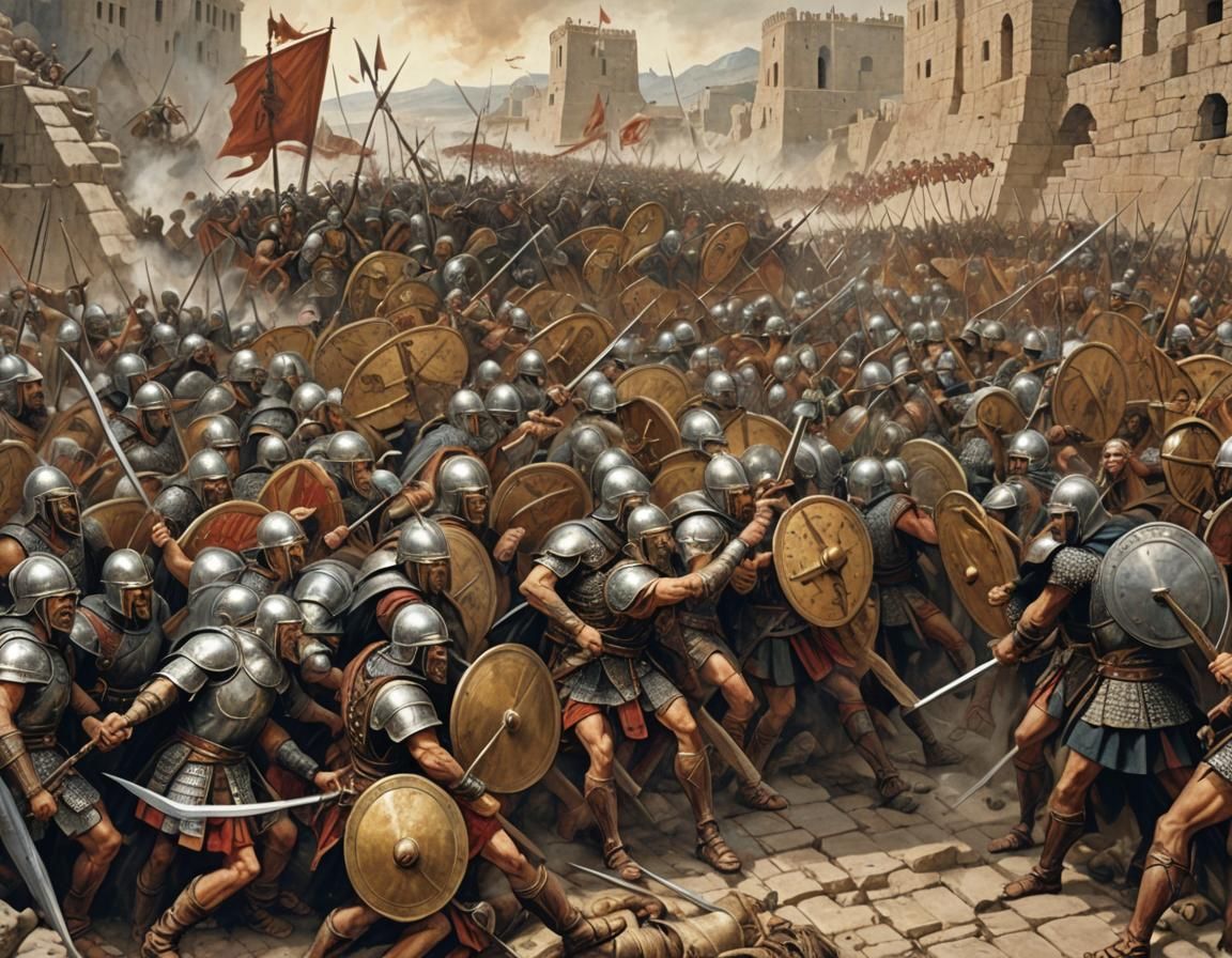 Epic Trojan War Illustration