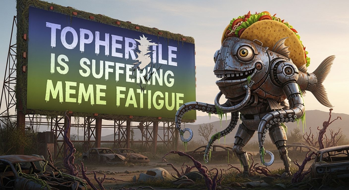 Derelict Drive-In Theater with Kraken-Taco Hybrid