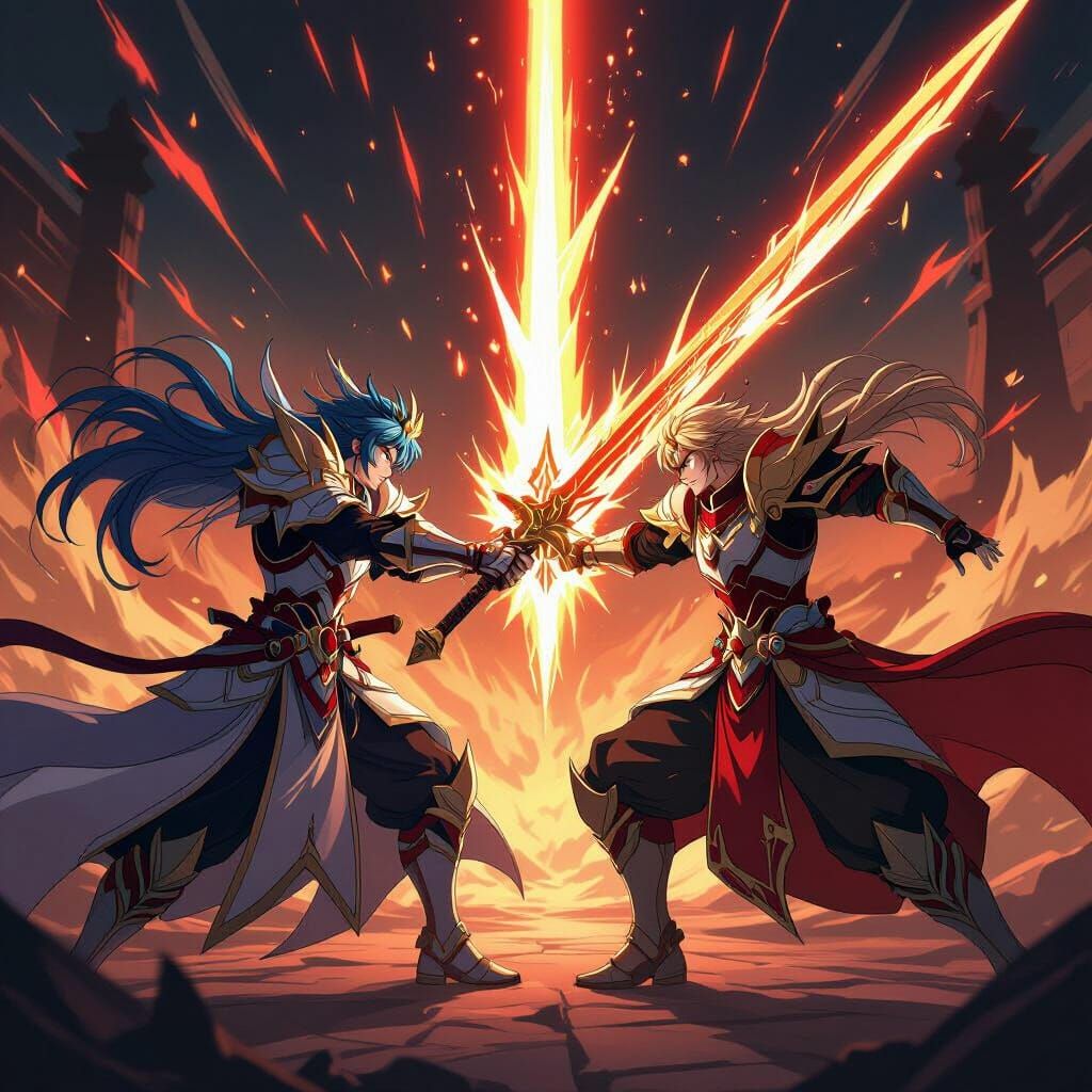 Anime Kings Clash With Glowing Swords in Honkai Star Rail St...
