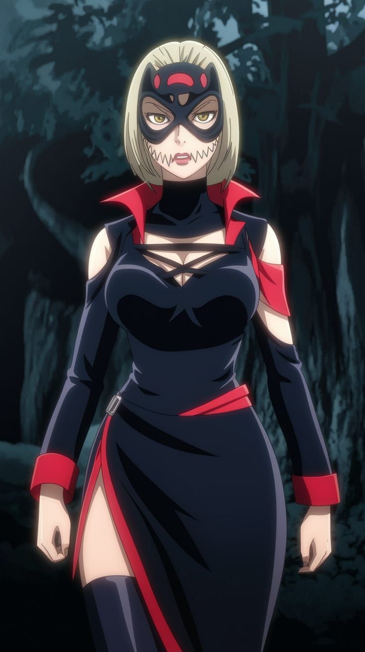 Stephanie McMahon as Dark Anime Slasher Villain