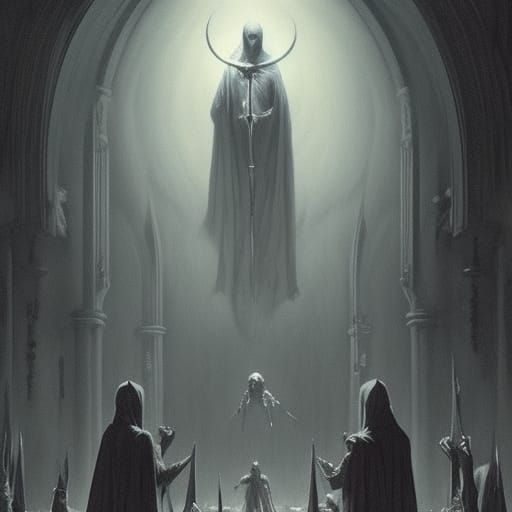 Horrifying Demon in Gustave Doré Style