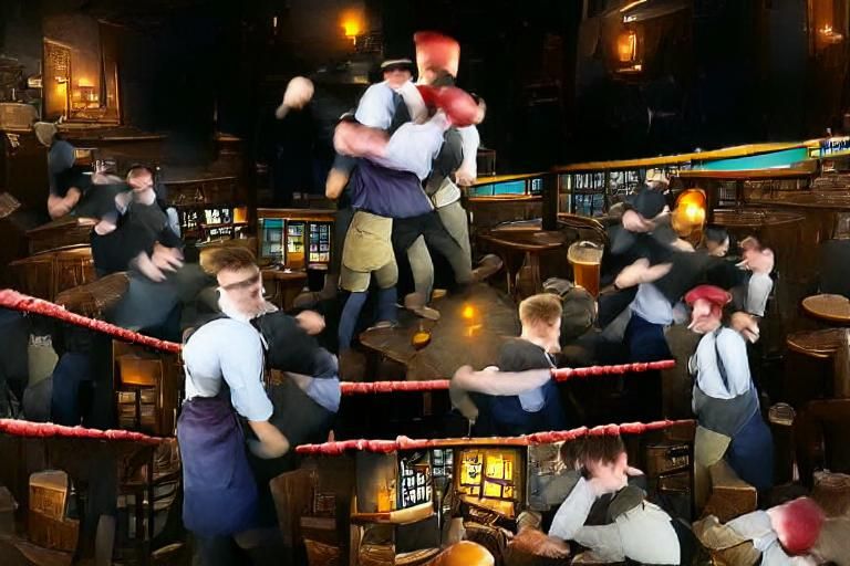 Professional Pub Brawlers in Action