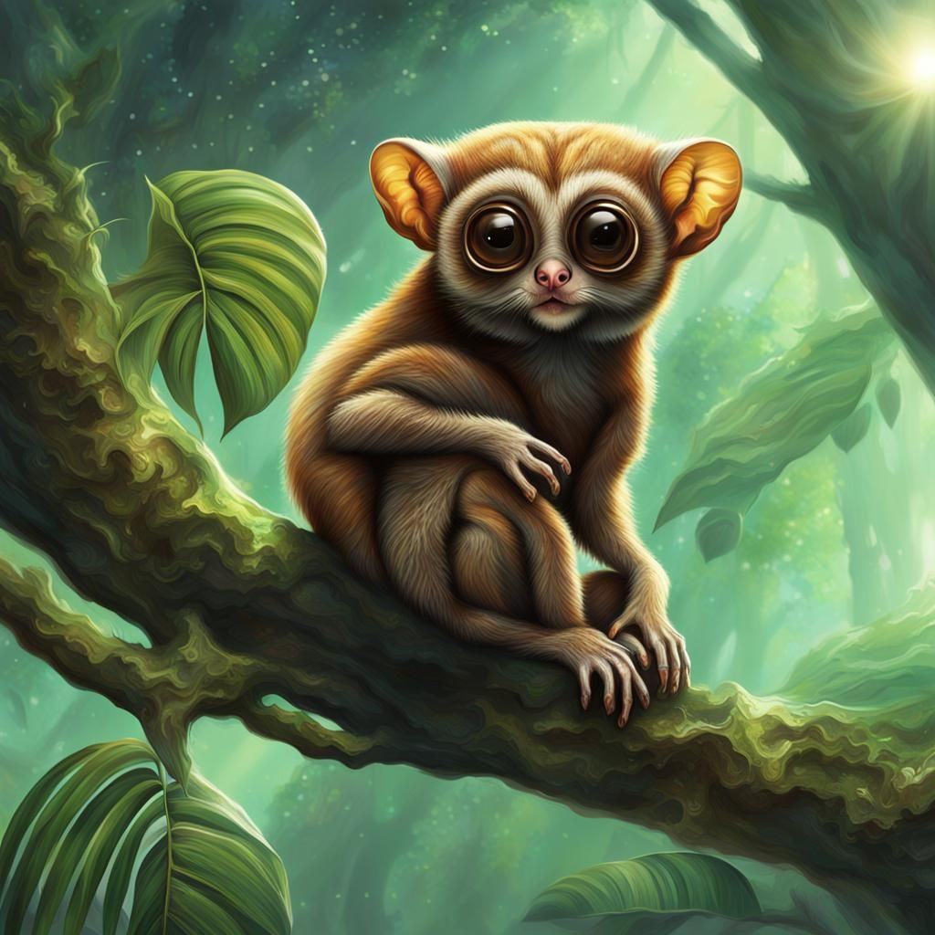 Exoplanet: Slow Loris Tarsier Alien Lifeforms