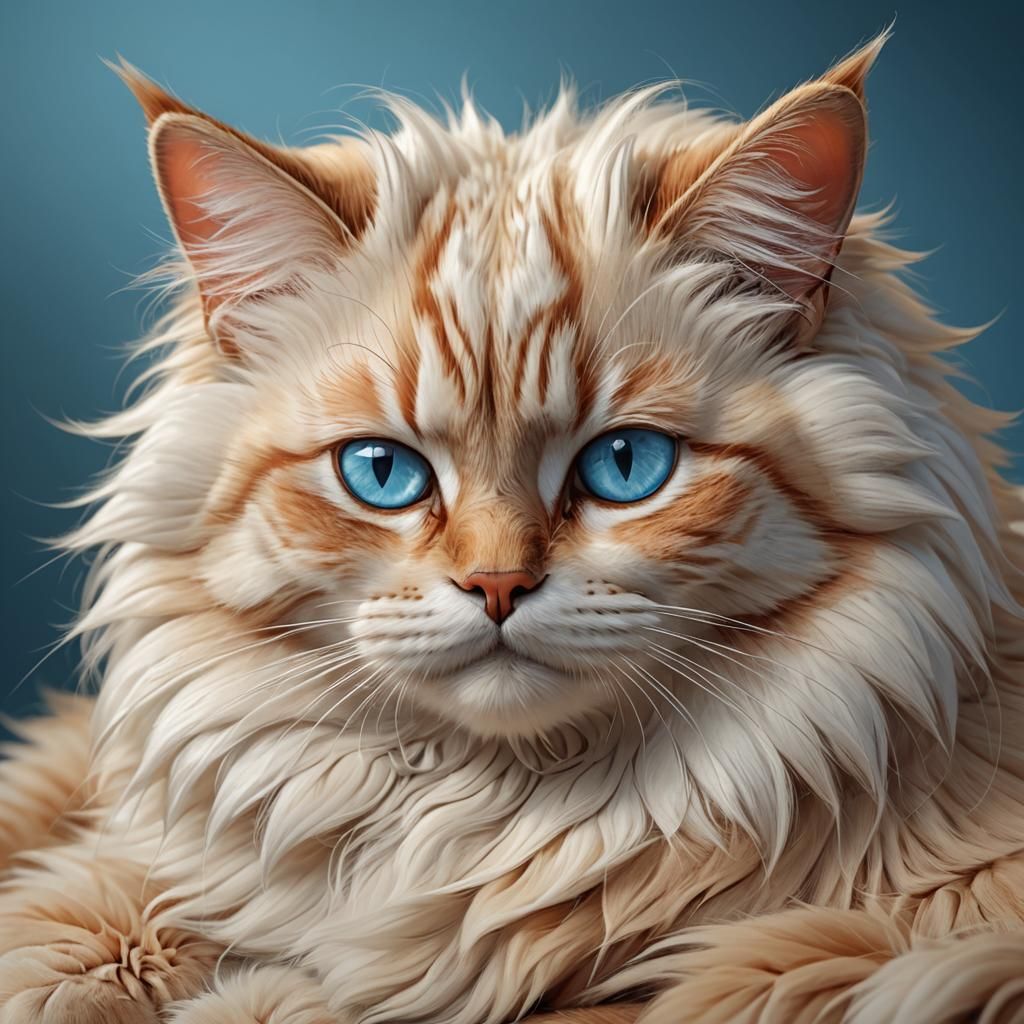 Relaxed Red Point Neva Masquerade Cat