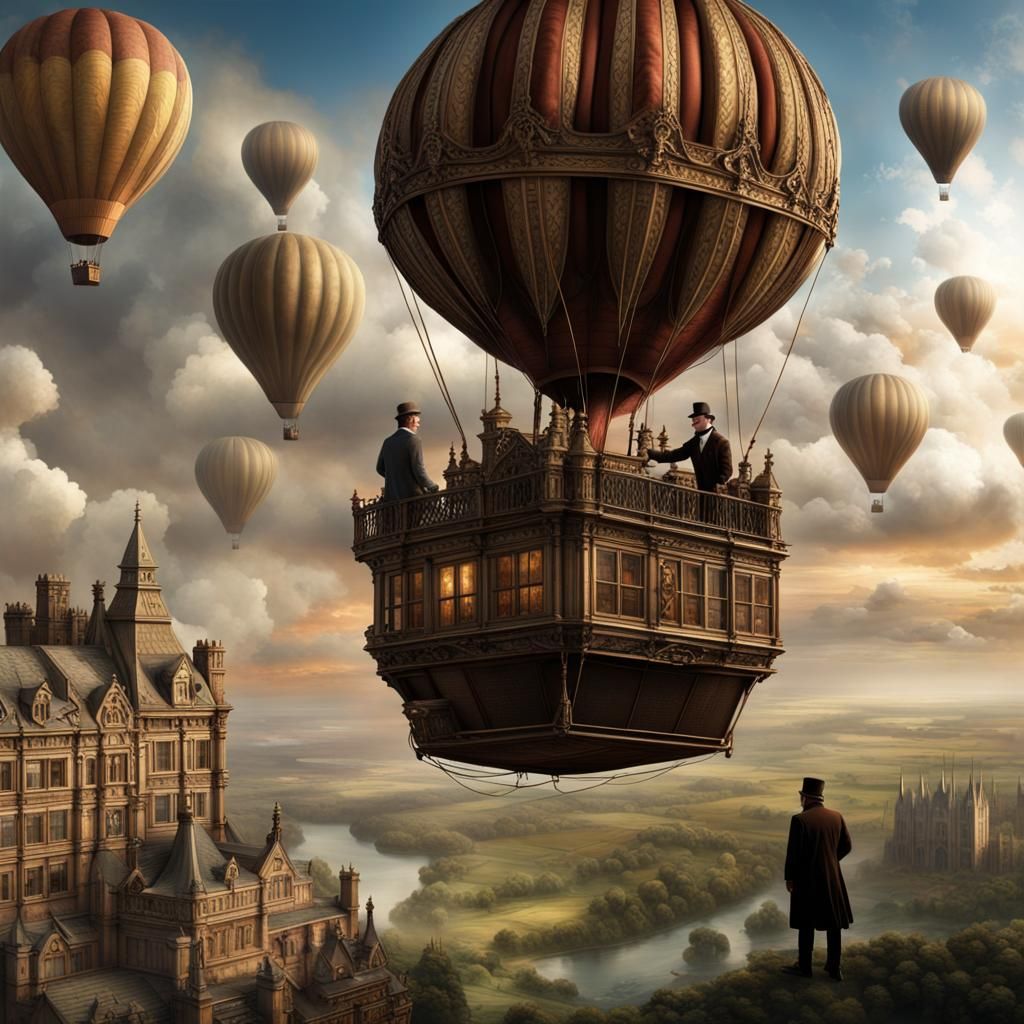 Phileas Fogg's Dramatic Hot Air Balloon Ride