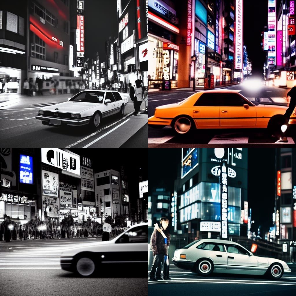 Midnight Drift in Shibuya: A Hyperdetailed V-Ray Scene