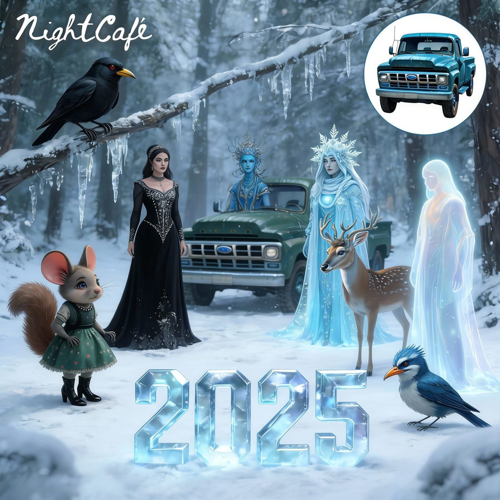 AI Art Collage Featuring 2025's Top Creations