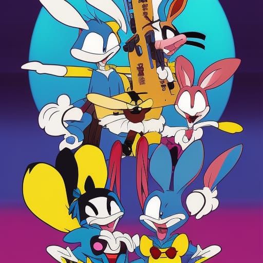Looney Tunes in Anime Style