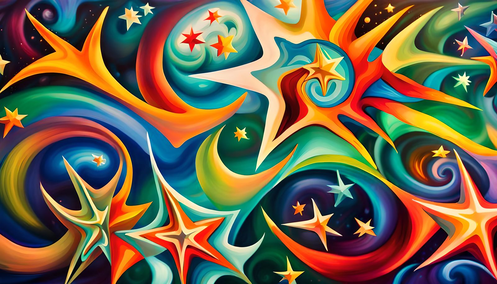 Vibrant Iridescent Stars in Cosmic Coil Formation