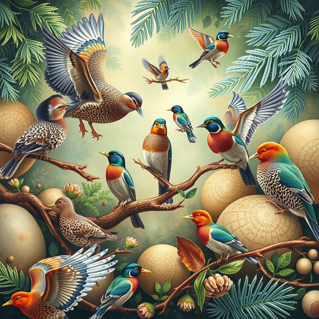 Birds in a Western Capercaillie Habitat