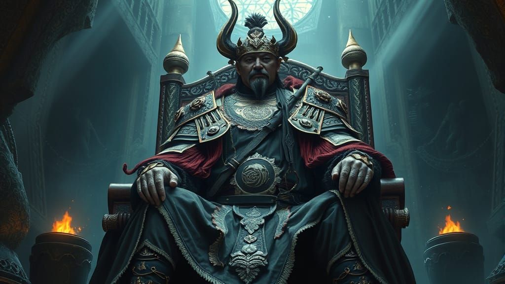 Realistic Render of Erlik Khan: King of the Underworld in Mo...
