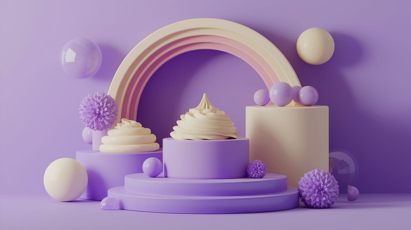 Soft Violet Haze in a Dreamy Landscape