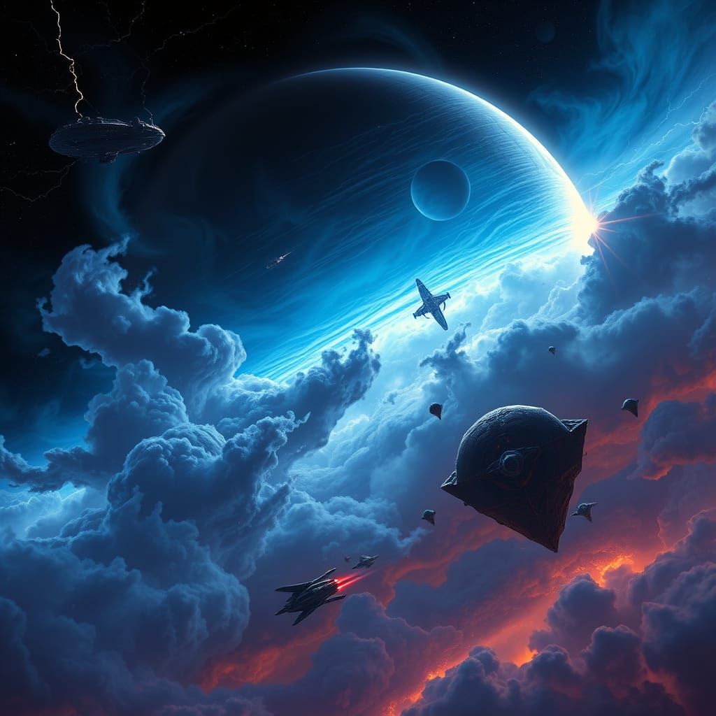 Storm Giant of Thaxaar VI: Turbulent Gas Giant in Deep Elect...