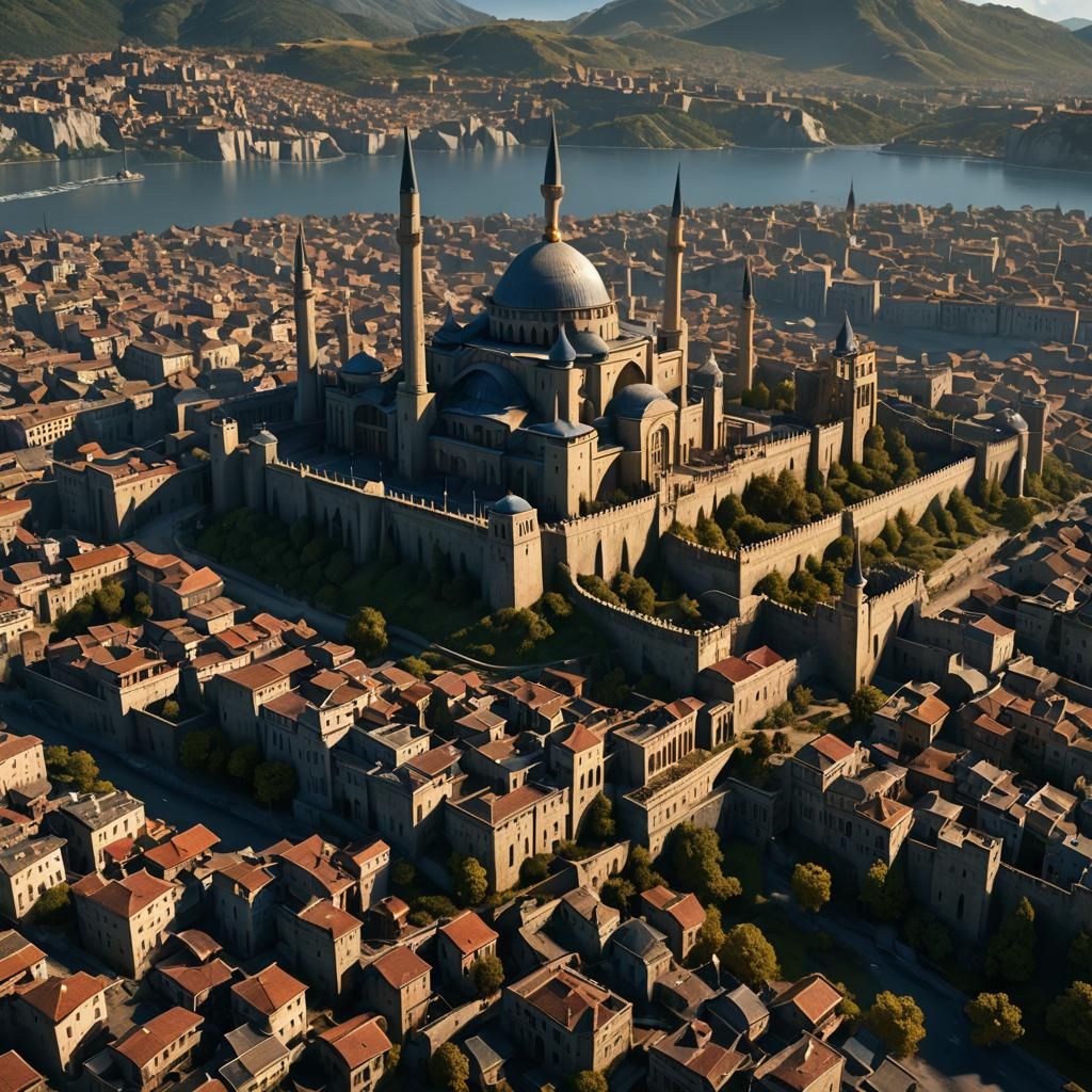 Turkish Flag, Map, and Atatürk in Detailed Painting