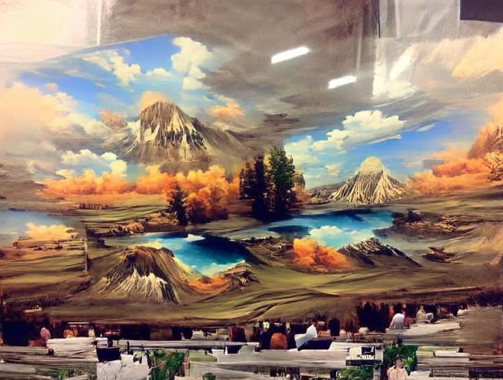 Exceptional AI Generated Landscape Painting