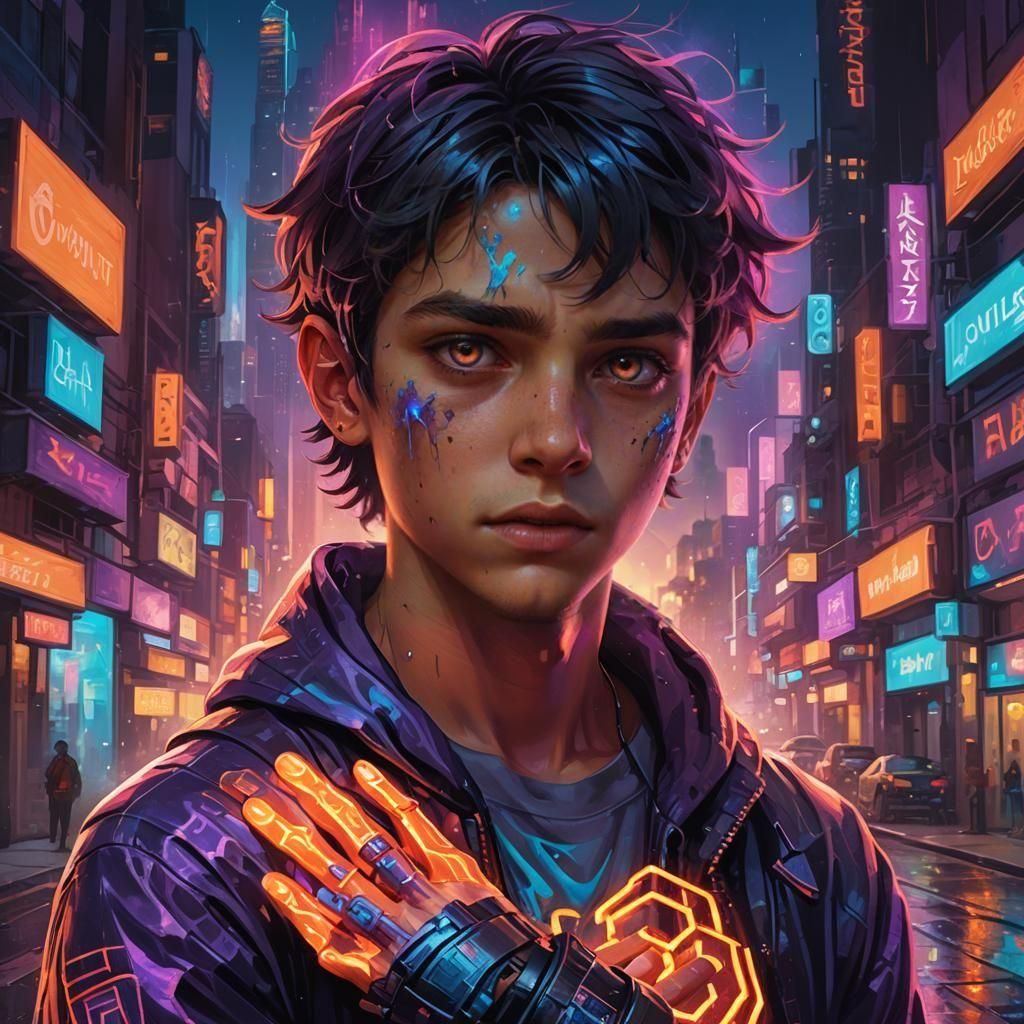 Fantastical Matte Painting: Boy with Addictions