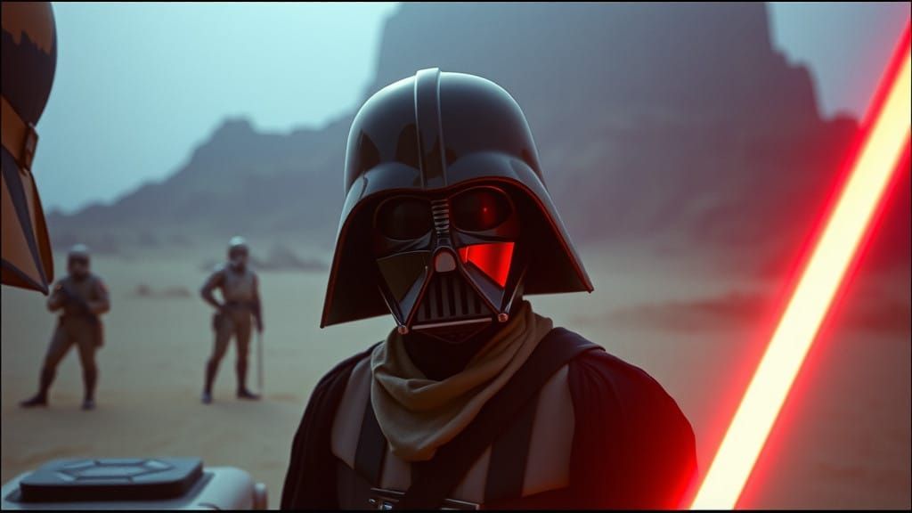 Moody Cinematic Film Still in Vintage 35mm Style