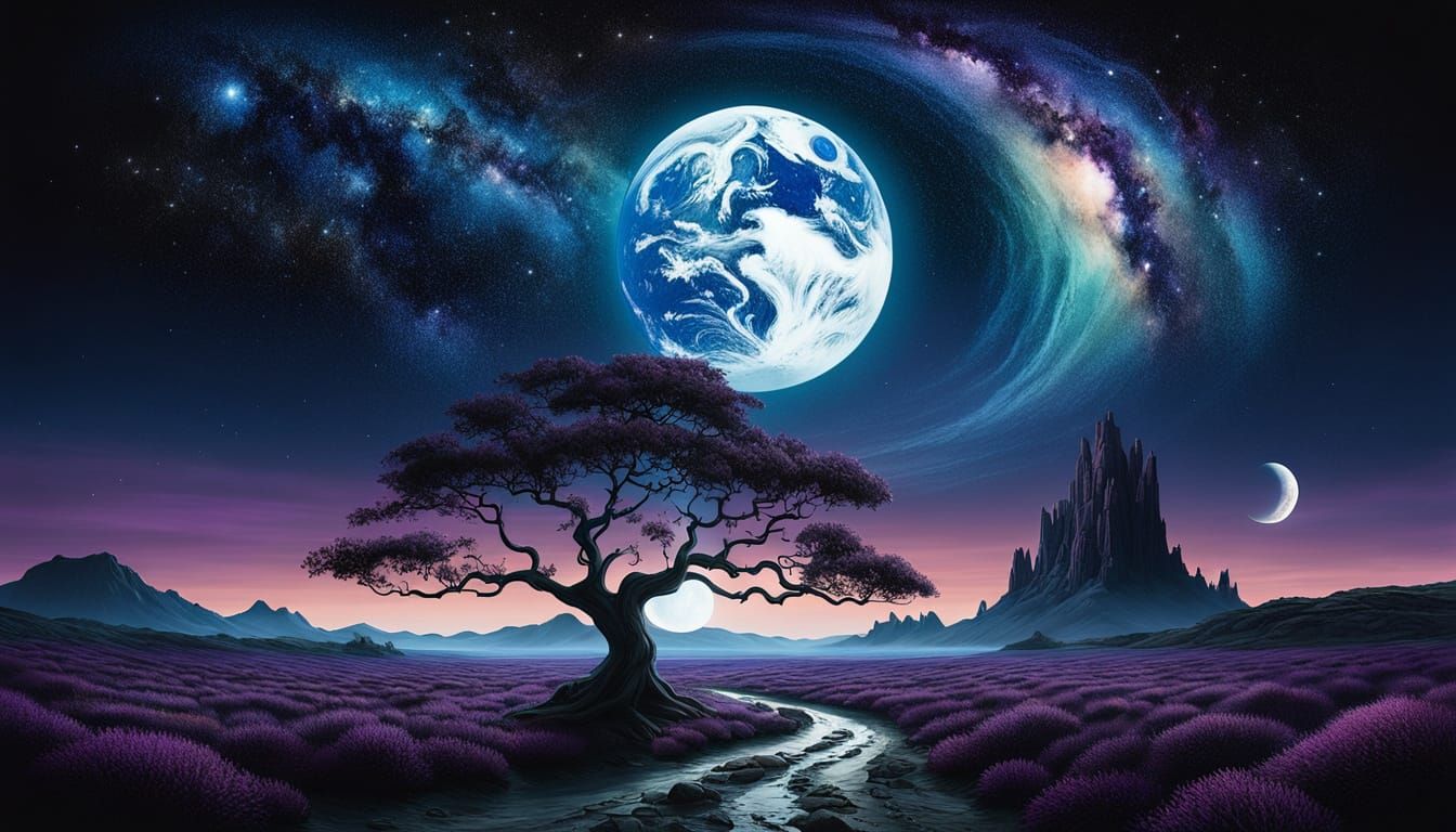 Surrealist Cosmos in Hyperrealistic Detail