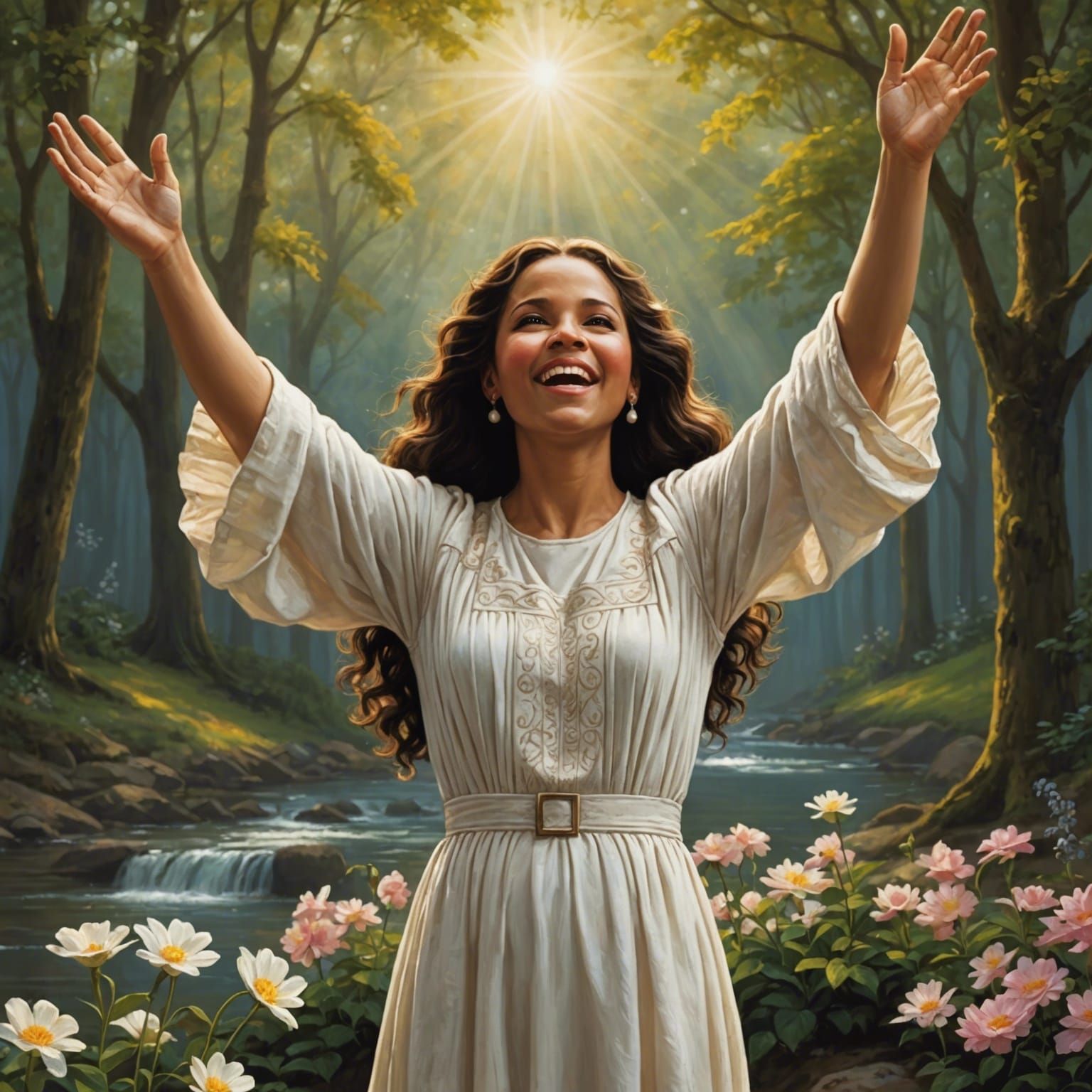 Uplifting Image of Grace and Redemption