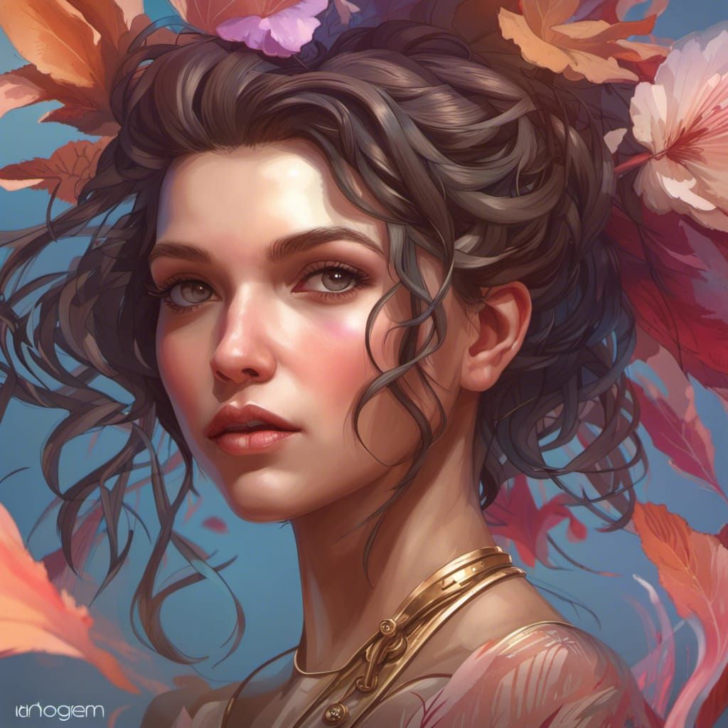 Detailed Portrait of a Feminine Woman