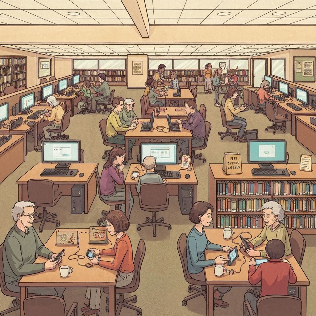 Community Digital Support Center in Library