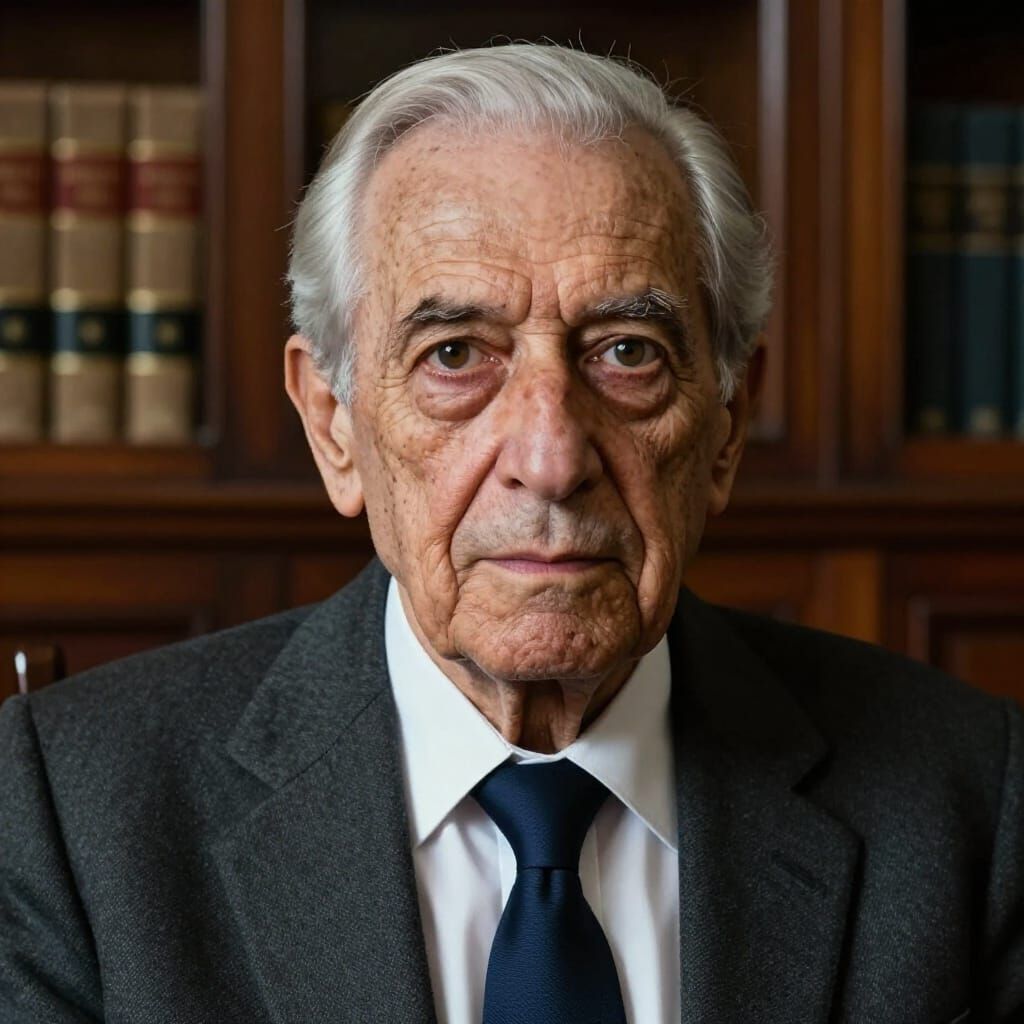 Photorealistic Portrait of Wise Elderly Chilean Man