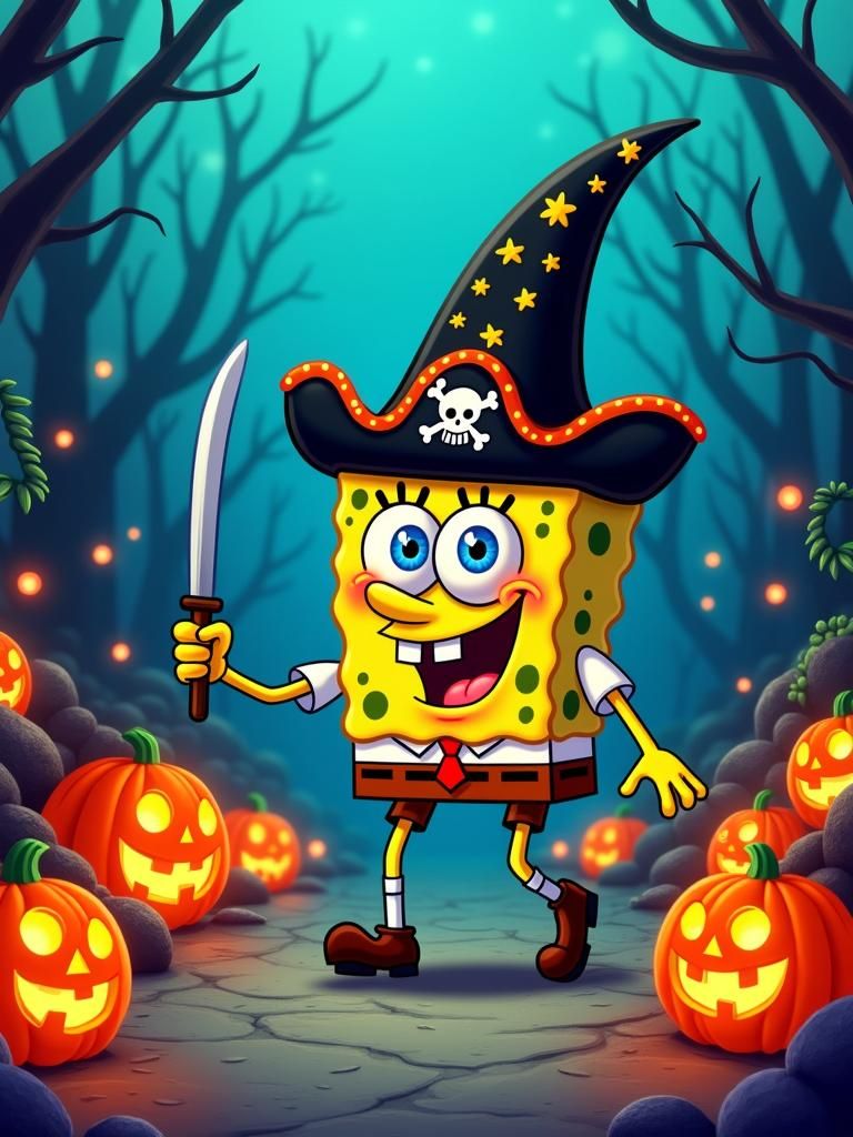 Spongebob, the Pirate Wizard