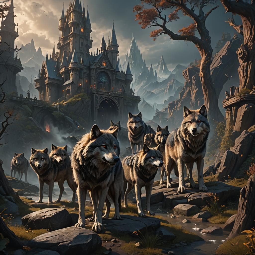 Sorcerer's Control: A Detailed Fantasy Matte Painting
