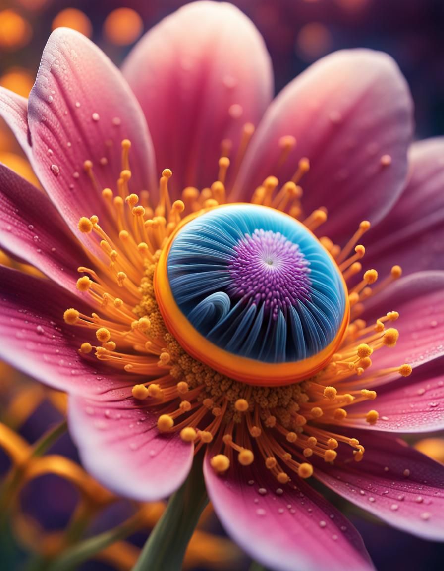 Bug's-Eye View: Inside a Flower in Hyperreal Detail