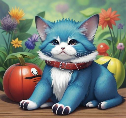 Cute Critters in Anime Style, Sharp Focus