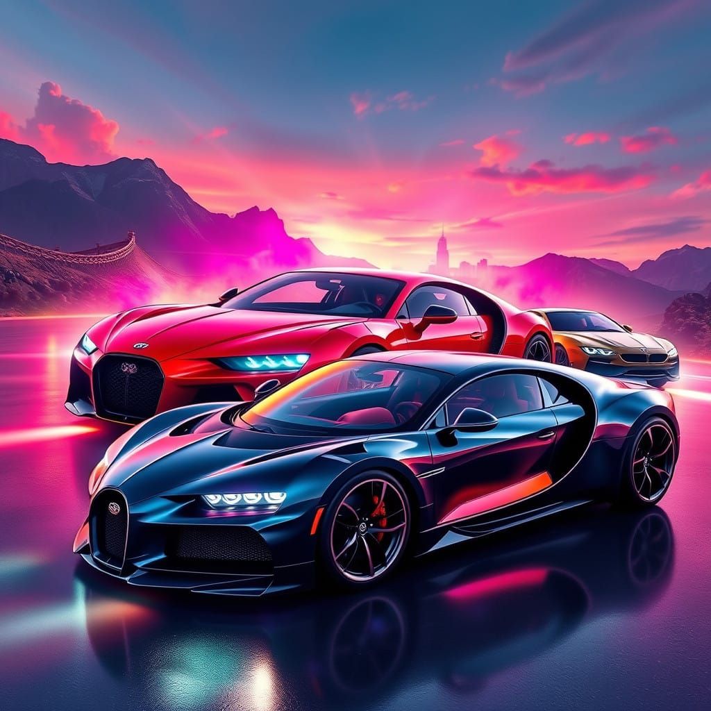 Futuristic Automotive Fusion in High-Resolution